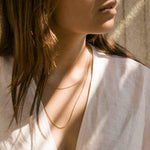 9ct Gold Hayseed Layering Necklace