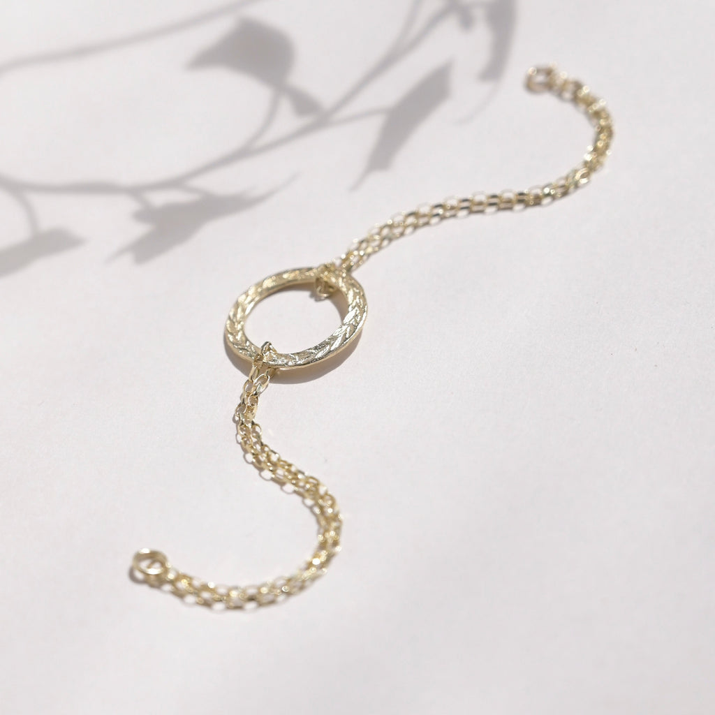 9ct Gold Laurel Wreath Bracelet