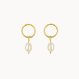 9ct Gold Minimal Pearl Studs
