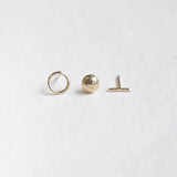 9ct Gold Mix and Match Stud Set [2]