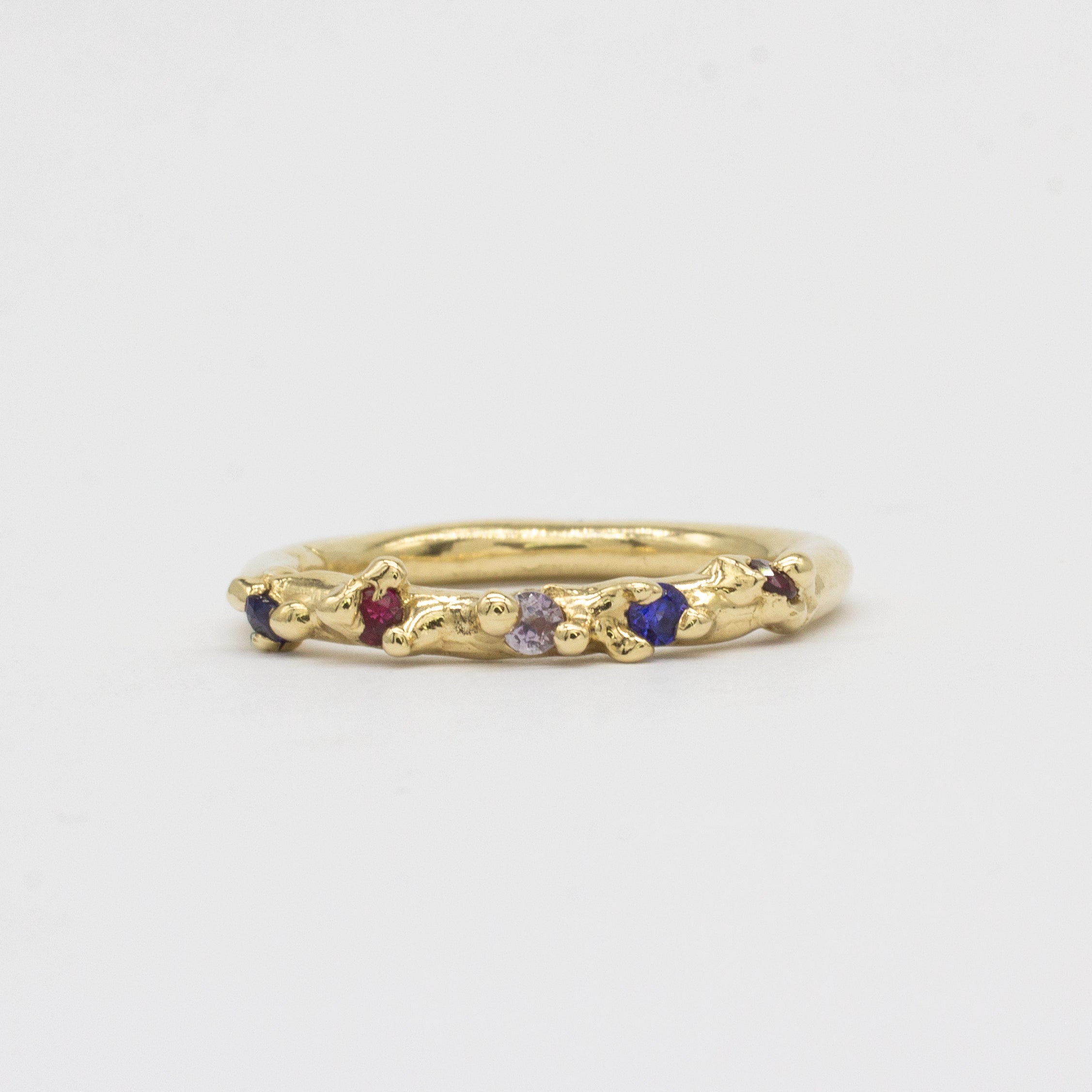 9ct Gold Organic Gemstone Ring