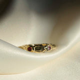 9ct Gold Organic Three Stone Ring