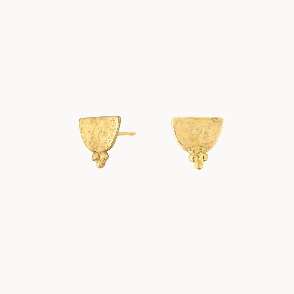 9ct Gold Ornate Dainty Stud Earrings