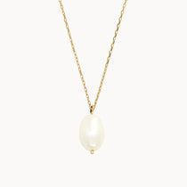 9ct Gold Pearl Pendant Necklace
