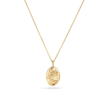 9ct Gold Personalised Capricorn Necklace