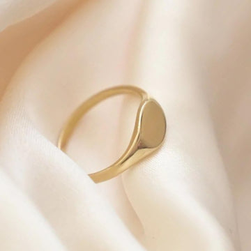 9ct Gold Personalised Initial Signet Ring