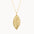 9ct Gold Personalised Leaf Necklace