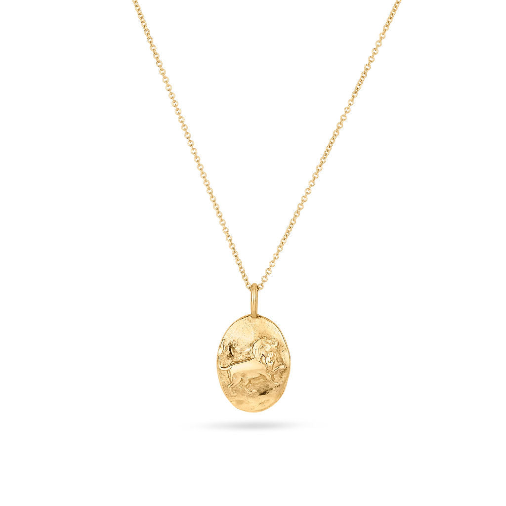 9ct Gold Personalised Leo Necklace
