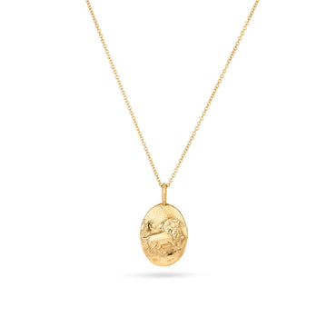 9ct Gold Personalised Leo Necklace