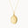 9ct Gold Personalised Oval Locket Necklace