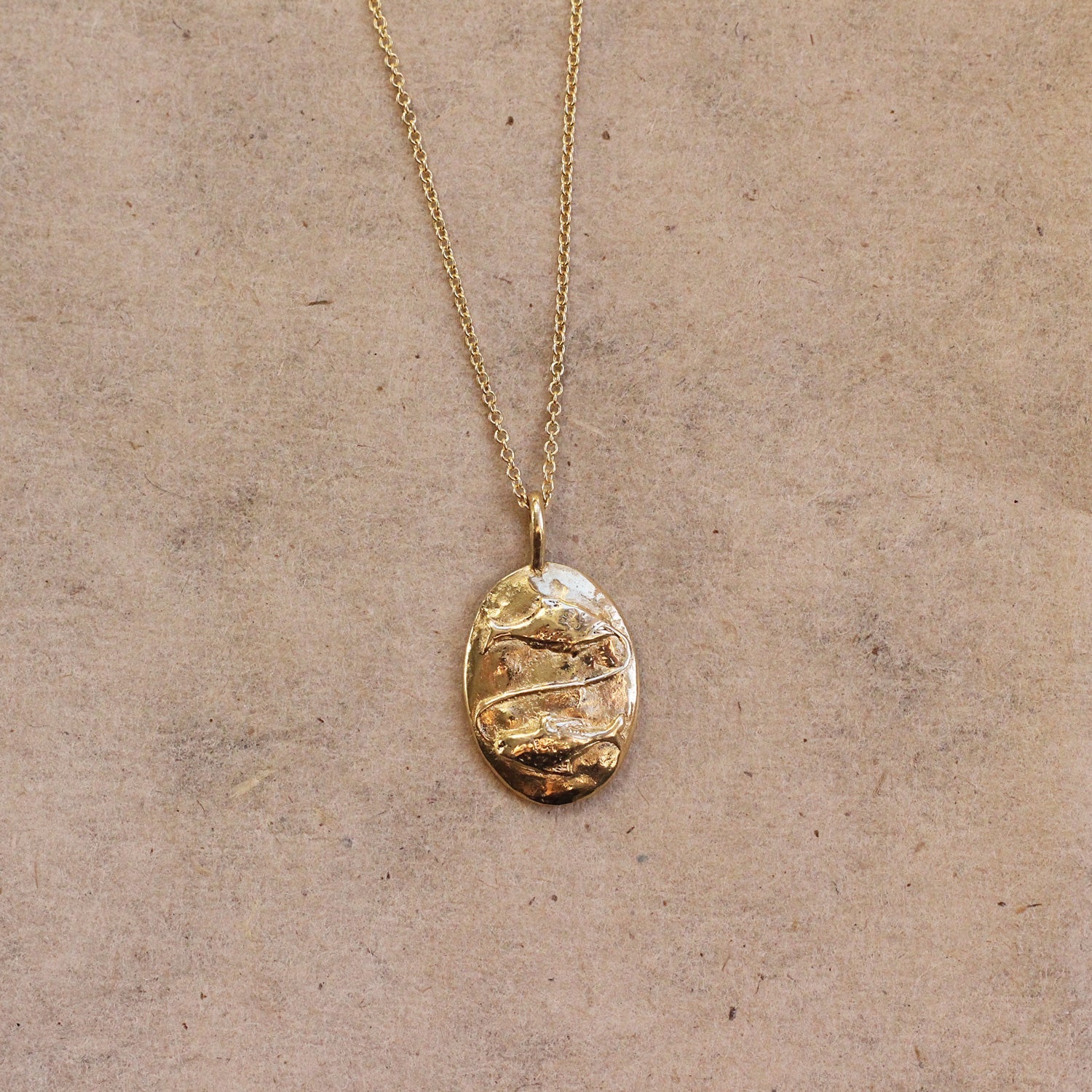 9ct Gold Personalised Pisces Necklace
