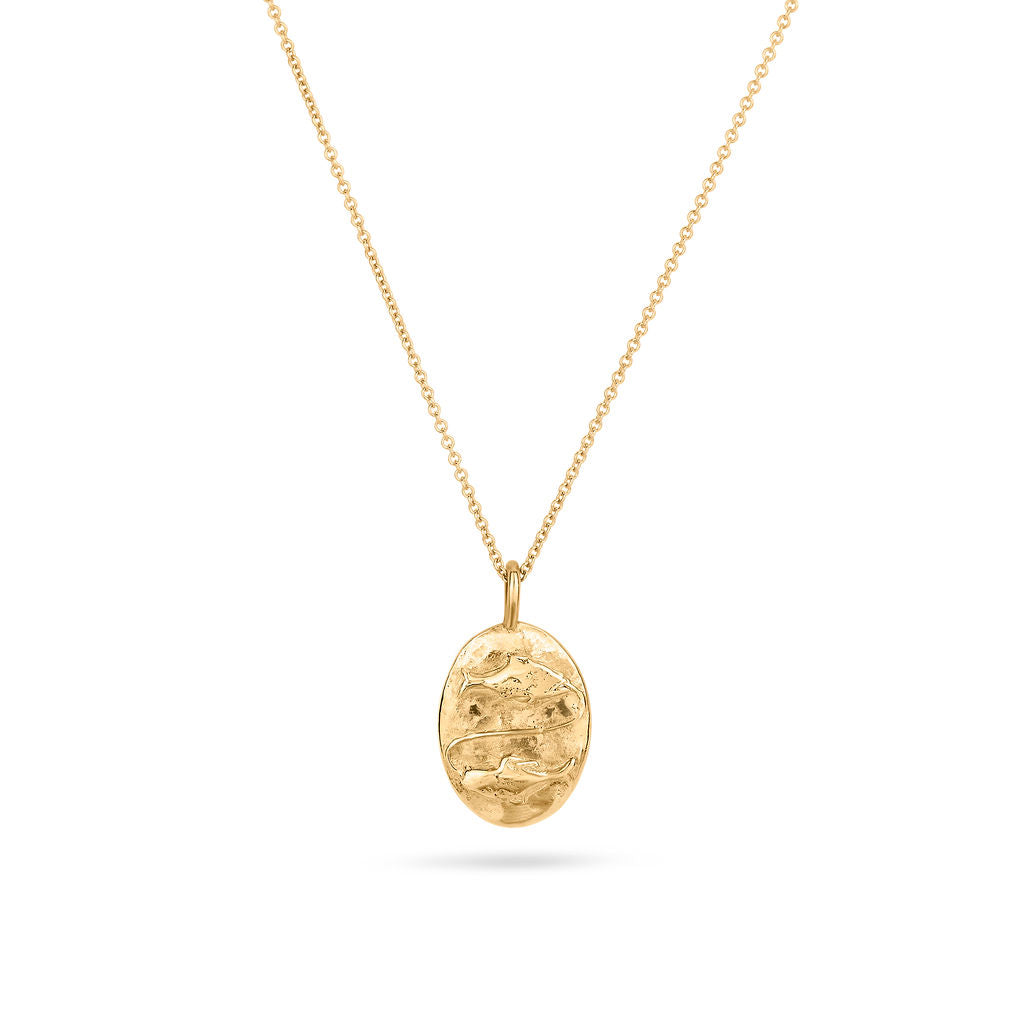 9ct Gold Personalised Pisces Necklace