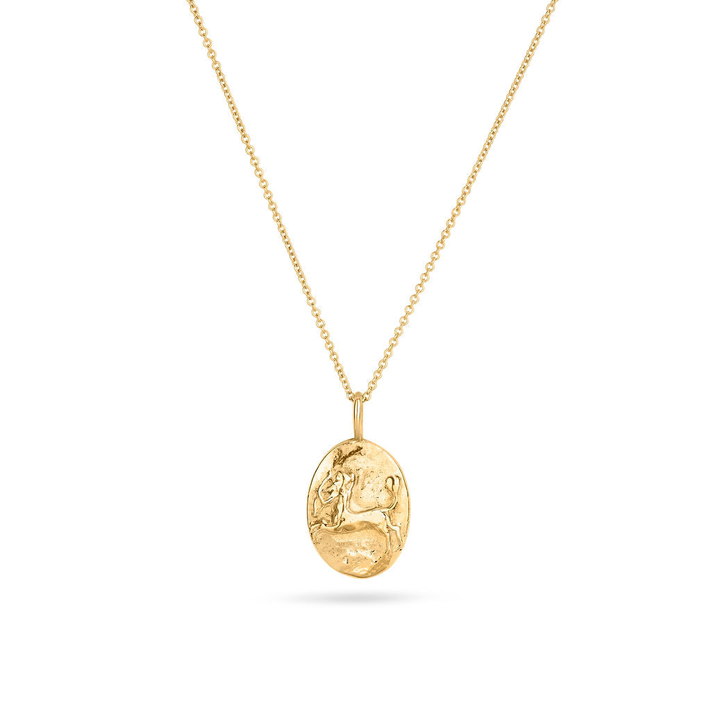 9ct Gold Personalised Sagittarius Necklace