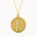 9ct Gold Personalised Saint Christopher Medallion Necklace