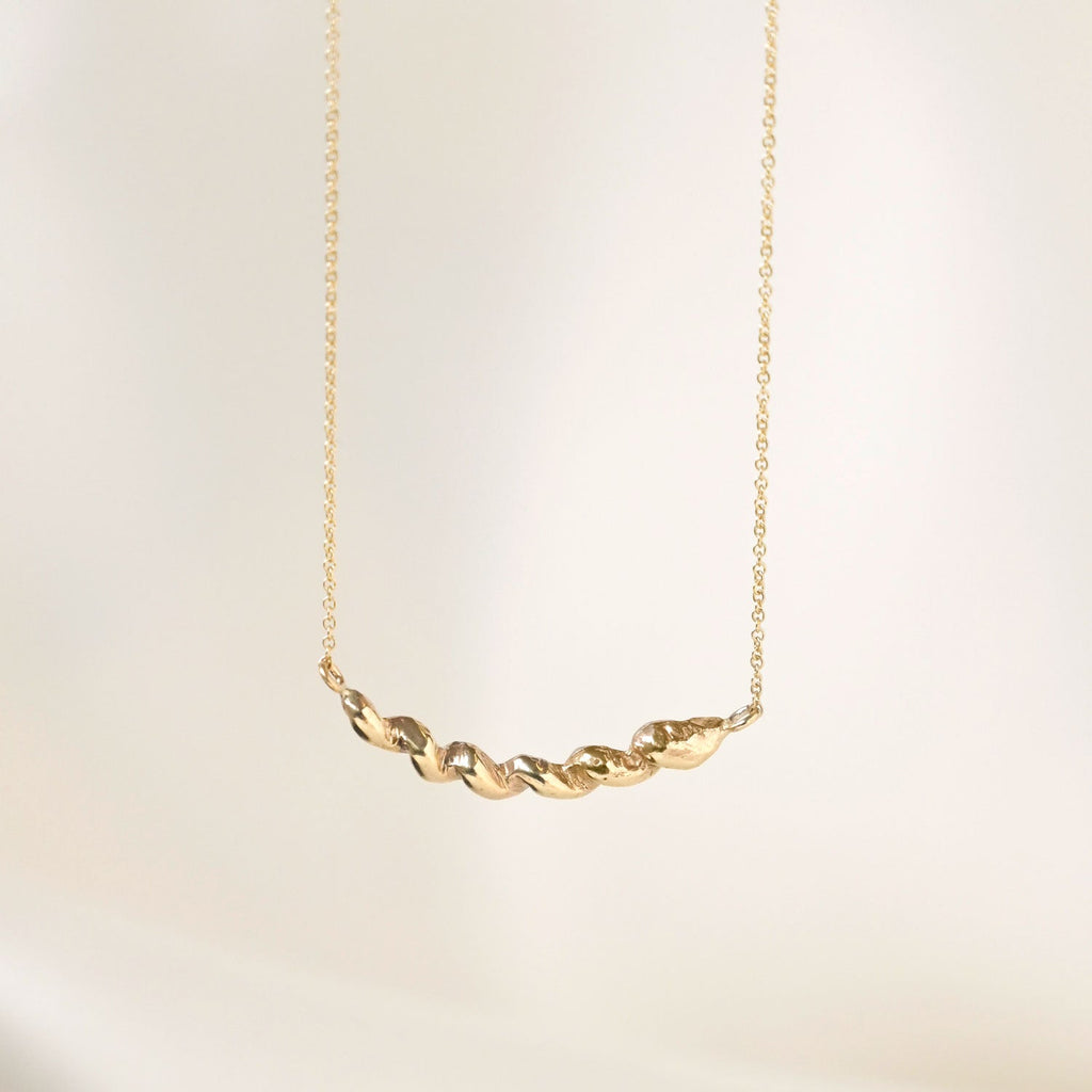 9ct Gold Revolution Curve Necklace