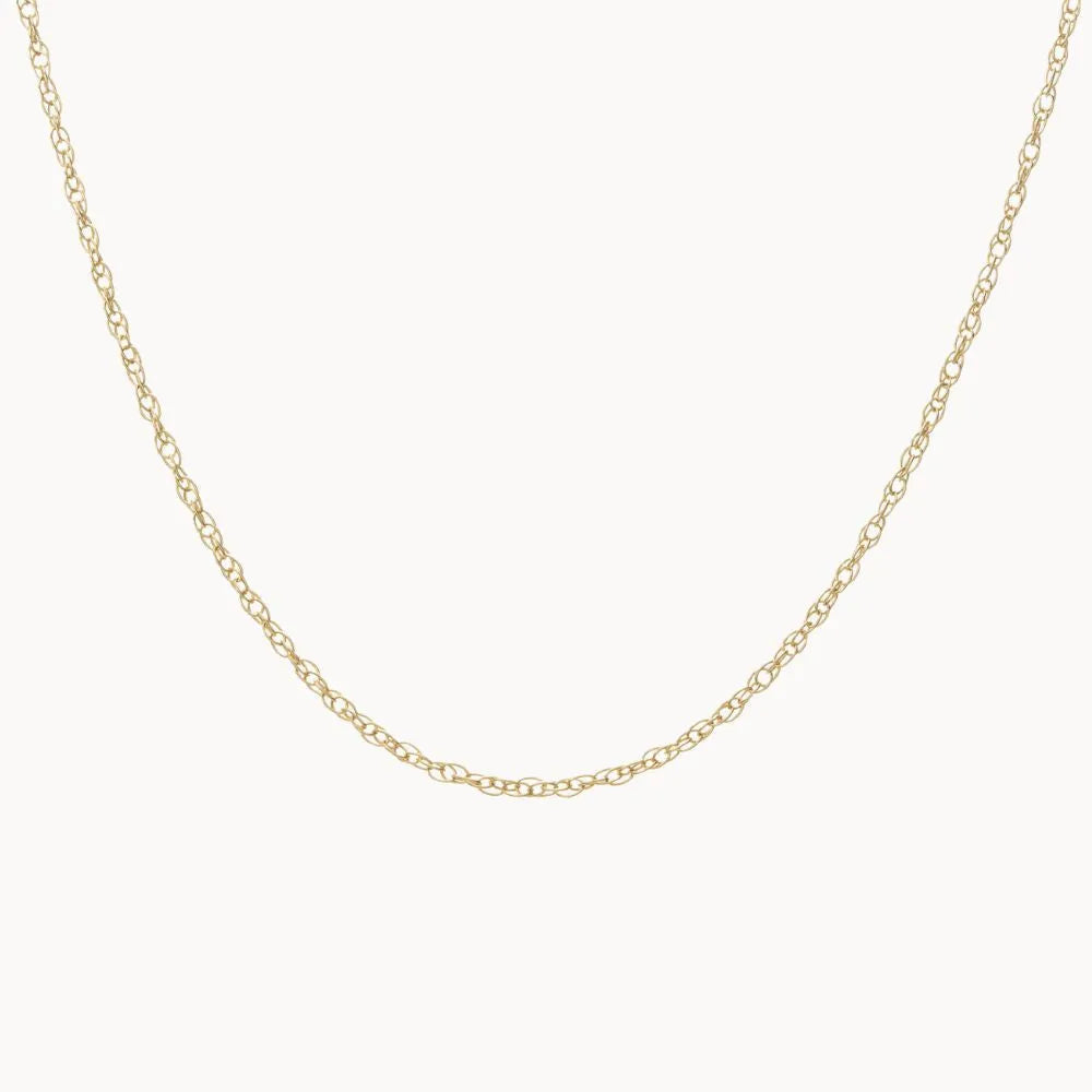 9ct Gold Rope Chain Layering Necklace
