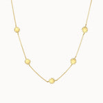 9ct Gold Tiny Sun Charm Necklace