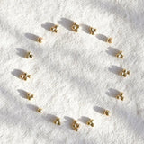 9ct Gold Triple Dot Stud Earrings