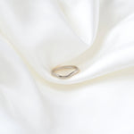 9ct White Gold Curved Nesting Wedding Ring