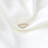 9ct White Gold Curved Nesting Wedding Ring