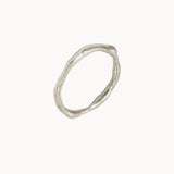 9ct White Gold Organic Wedding Ring