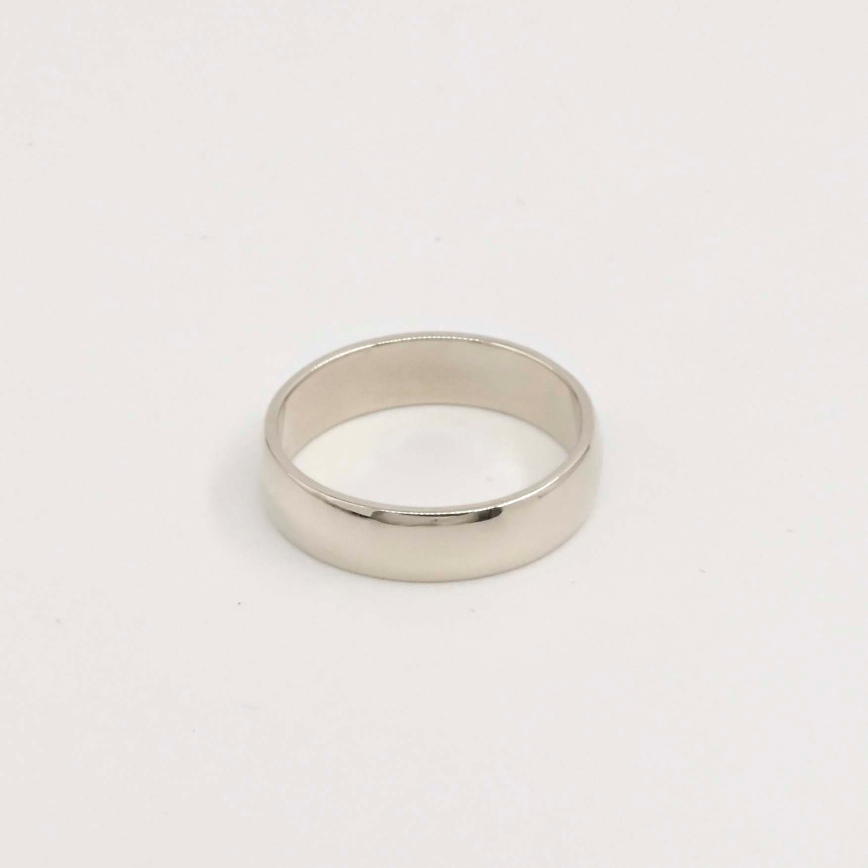 9ct White Gold Wide Wedding Ring
