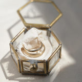 9ct Yellow Gold Frosted Light Wedding Ring