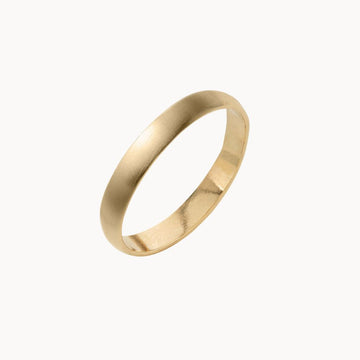 9ct Yellow Gold Frosted Light Wedding Ring