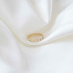 9ct Yellow Gold Light Flat Diamond Wedding Ring