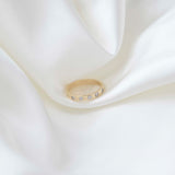 9ct Yellow Gold Light Flat Diamond Wedding Ring