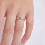 9ct Yellow Gold Light Flat Diamond Wedding Ring