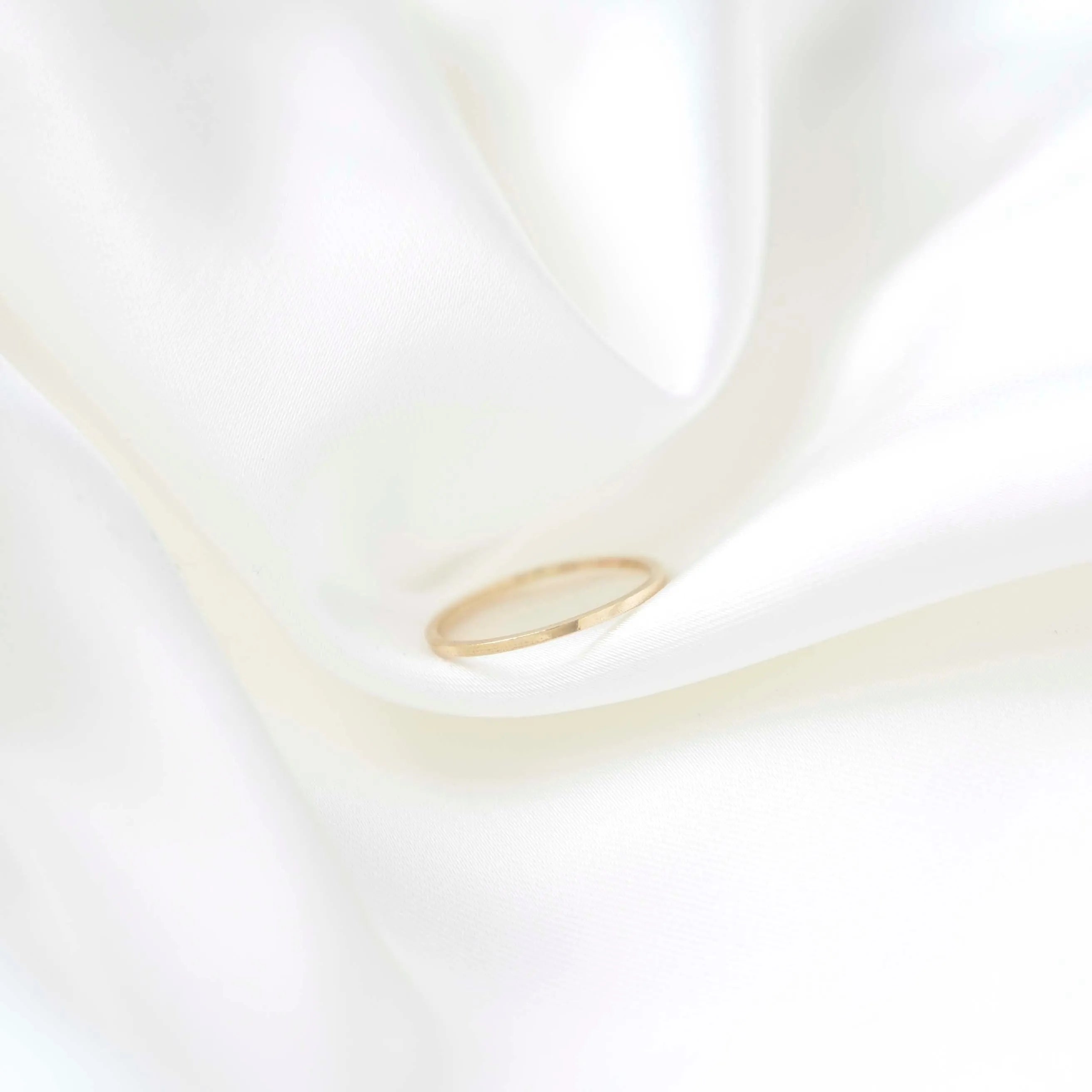 9ct Yellow Gold Very Delicate Flat Wedding Ring