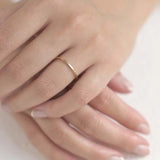 9ct Yellow Gold Very Delicate Flat Wedding Ring