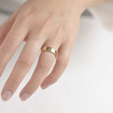 9ct Yellow Gold Wide Flat Wedding Ring