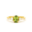 5 Stone Light Green Sapphire Engagement Ring with Diamonds-Engagement Rings-Wild Fawn Jewellery