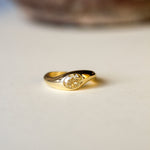 East-West Oval Bezel Yellow Diamond Engagement Ring-Engagement Rings-Wild Fawn Jewellery