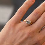 Solitaire Brown Diamond Engagement Ring-Engagement Rings-Wild Fawn Jewellery