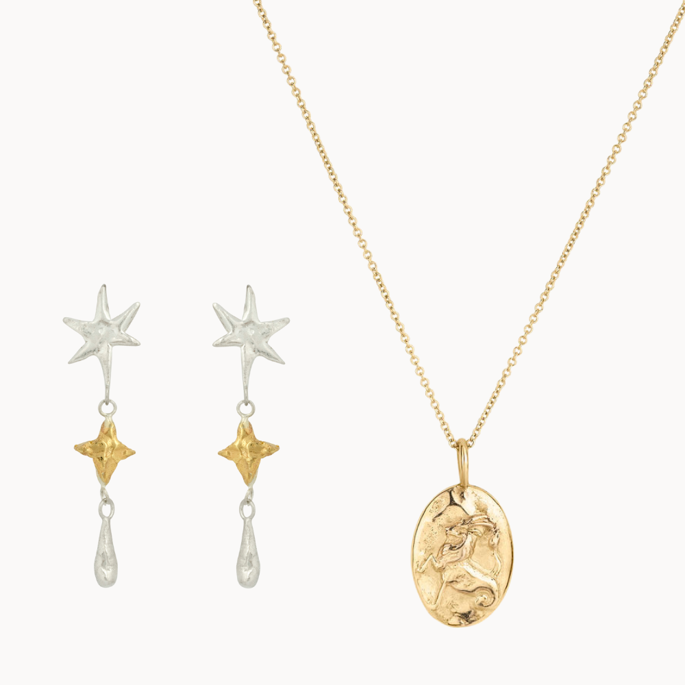 The Gold Stargazer Set - Capricorn-Wild Fawn Jewellery