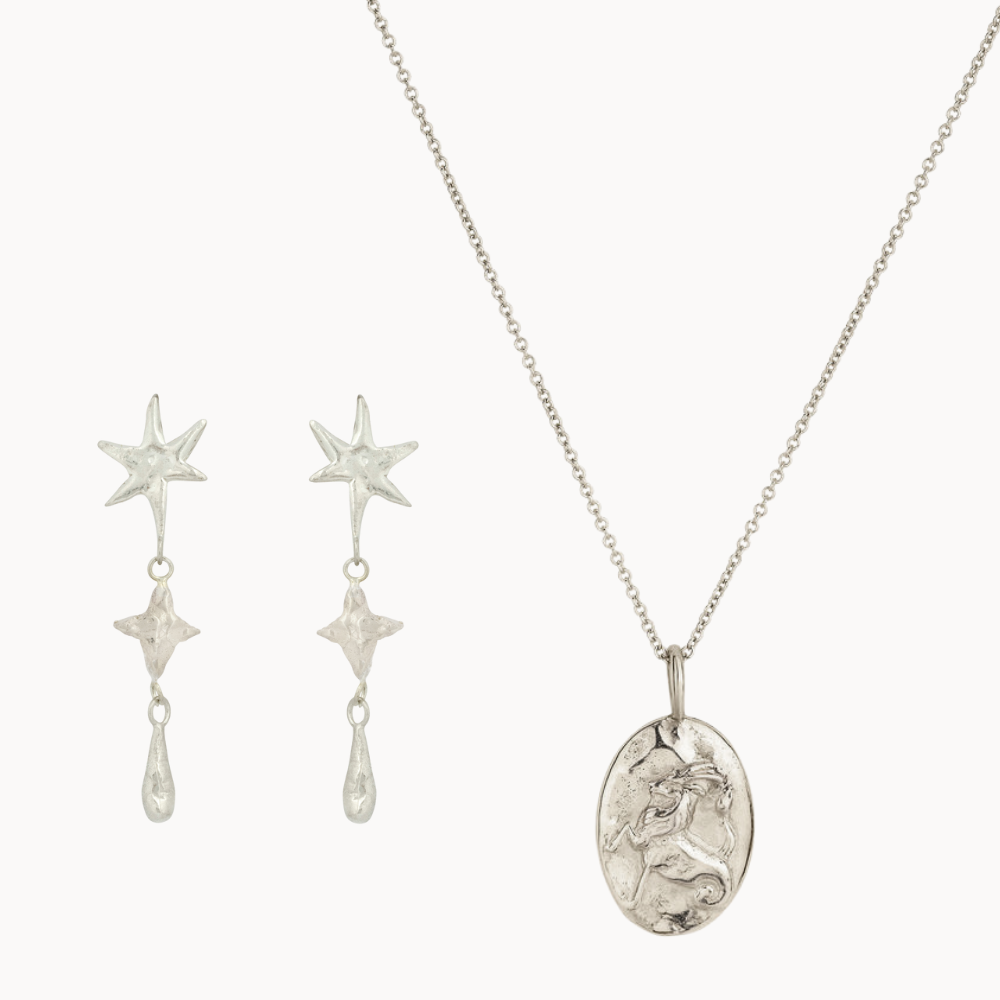 The Silver Stargazer Set - Capricorn-Wild Fawn Jewellery