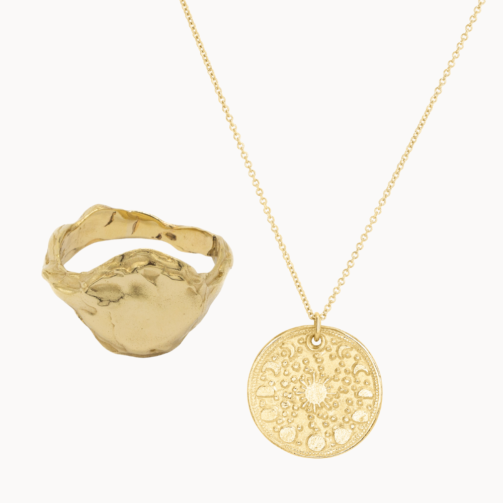 The Celestial Jewellery Set - Gold-Wild Fawn Jewellery