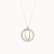Connected Duo Pendant Necklace