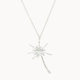 Silver Lucky Dandelion Necklace-Necklaces-Wild Fawn Jewellery