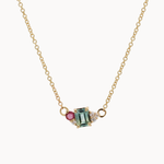 Eden Sky Sapphire and Diamond Necklace-Necklaces-Wild Fawn Jewellery