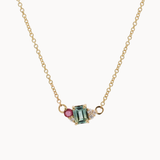 Eden Sky Sapphire and Diamond Necklace-Necklaces-Wild Fawn Jewellery