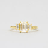 Emerald Trilogy Engagement Ring