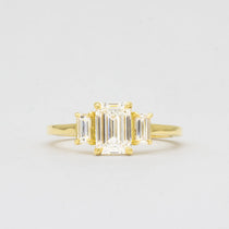 Emerald Trilogy Engagement Ring