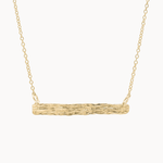 9ct Gold Personalised Flowing Bar Necklace-Necklaces-Wild Fawn Jewellery