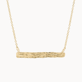 9ct Gold Personalised Flowing Bar Necklace-Necklaces-Wild Fawn Jewellery