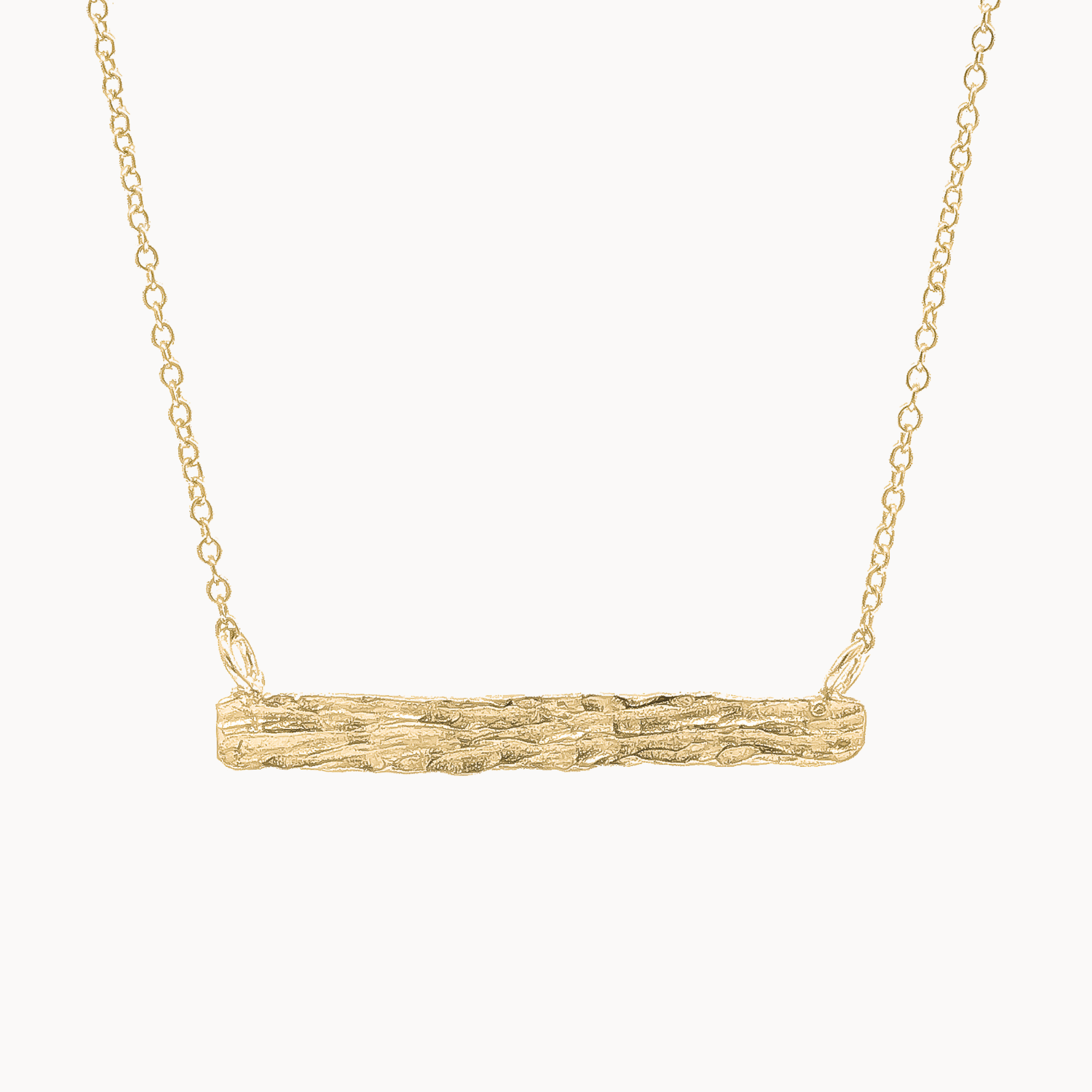 9ct Gold Personalised Flowing Bar Necklace-Necklaces-Wild Fawn Jewellery