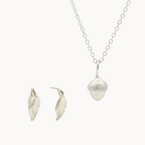From the Trees Jewellery Set - Silver-Wild Fawn Jewellery